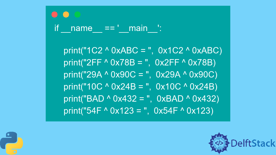 bitwise-xor-de-n-meros-hexadecimales-en-python-delft-stack